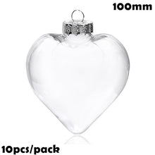 Load image into Gallery viewer, Promotion - DIY Paintable/Shatterproof Clear Christmas Decoration 80mm Plastic Ball, 10/Pack