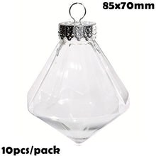 Load image into Gallery viewer, Promotion - DIY Paintable/Shatterproof Clear Christmas Decoration 80mm Plastic Ball, 10/Pack