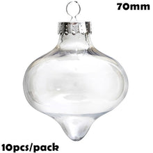 Load image into Gallery viewer, Promotion - DIY Paintable/Shatterproof Clear Christmas Decoration 80mm Plastic Ball, 10/Pack