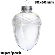 Load image into Gallery viewer, Promotion - DIY Paintable/Shatterproof Clear Christmas Decoration 80mm Plastic Ball, 10/Pack