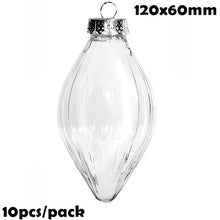 Load image into Gallery viewer, Promotion - DIY Paintable/Shatterproof Clear Christmas Decoration 80mm Plastic Ball, 10/Pack