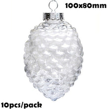 Load image into Gallery viewer, Promotion - DIY Paintable/Shatterproof Clear Christmas Decoration 80mm Plastic Ball, 10/Pack