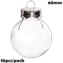 Load image into Gallery viewer, Promotion - DIY Paintable/Shatterproof Clear Christmas Decoration 80mm Plastic Ball, 10/Pack