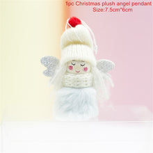 Load image into Gallery viewer, Christmas Tree Decorations Cute Angel Doll Girl Ski Pendant Wooden Navidad New Year Christmas Tree Ornaments Xmas Gift for Kids