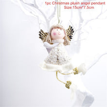 Load image into Gallery viewer, Christmas Tree Decorations Cute Angel Doll Girl Ski Pendant Wooden Navidad New Year Christmas Tree Ornaments Xmas Gift for Kids