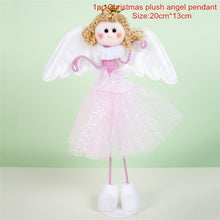 Load image into Gallery viewer, Christmas Tree Decorations Cute Angel Doll Girl Ski Pendant Wooden Navidad New Year Christmas Tree Ornaments Xmas Gift for Kids