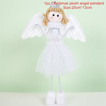 Load image into Gallery viewer, Christmas Tree Decorations Cute Angel Doll Girl Ski Pendant Wooden Navidad New Year Christmas Tree Ornaments Xmas Gift for Kids