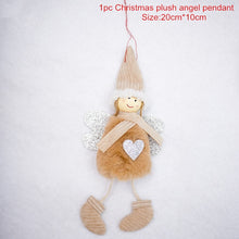 Load image into Gallery viewer, Christmas Tree Decorations Cute Angel Doll Girl Ski Pendant Wooden Navidad New Year Christmas Tree Ornaments Xmas Gift for Kids