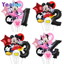 Load image into Gallery viewer, 7pcs/lot Minnie Balloons Mickey Mouse Birthday Party Decorations Baby Shower Decor Kids Party Mickey Balloon Air Globos