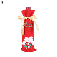 Load image into Gallery viewer, Noel 2021 Newest Christmas Wine Bottle Cover Santa Claus Xmas Christmas Decorations for Home Natal Dinner Decor New Year Gift