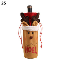 Load image into Gallery viewer, Noel 2021 Newest Christmas Wine Bottle Cover Santa Claus Xmas Christmas Decorations for Home Natal Dinner Decor New Year Gift