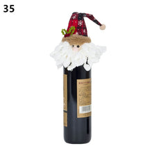 Load image into Gallery viewer, Noel 2021 Newest Christmas Wine Bottle Cover Santa Claus Xmas Christmas Decorations for Home Natal Dinner Decor New Year Gift
