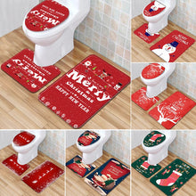 Load image into Gallery viewer, Staraise Santa Claus Toilet Cover Bathroom Set Christmas Decoration For Home Merry Christmas Navidad 2020 Happy New Year 2021