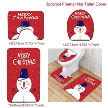 Load image into Gallery viewer, Staraise Santa Claus Toilet Cover Bathroom Set Christmas Decoration For Home Merry Christmas Navidad 2020 Happy New Year 2021