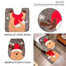 Load image into Gallery viewer, Staraise Santa Claus Toilet Cover Bathroom Set Christmas Decoration For Home Merry Christmas Navidad 2020 Happy New Year 2021
