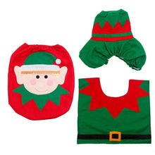 Load image into Gallery viewer, Staraise Santa Claus Toilet Cover Bathroom Set Christmas Decoration For Home Merry Christmas Navidad 2020 Happy New Year 2021