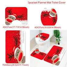 Load image into Gallery viewer, Staraise Santa Claus Toilet Cover Bathroom Set Christmas Decoration For Home Merry Christmas Navidad 2020 Happy New Year 2021