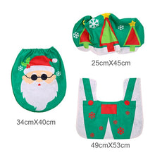 Load image into Gallery viewer, Staraise Santa Claus Toilet Cover Bathroom Set Christmas Decoration For Home Merry Christmas Navidad 2020 Happy New Year 2021