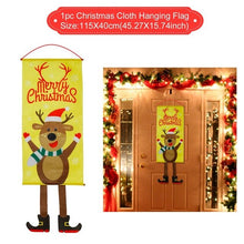 Load image into Gallery viewer, Santa Claus Rug Seat Bathroom Set Merry Christmas Decorations For Home Navidad 2020 Natal Cristmas Party Supplies New Year Gift