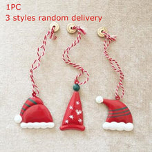 Load image into Gallery viewer, Christmas Tree Hanging Angel Bear Santa Bells Decoration Xmas Party Wedding Ornament Metal Pendants Christmas Gifts 1pcs QLY9372
