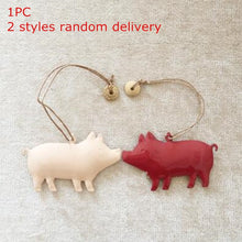 Load image into Gallery viewer, Christmas Tree Hanging Angel Bear Santa Bells Decoration Xmas Party Wedding Ornament Metal Pendants Christmas Gifts 1pcs QLY9372