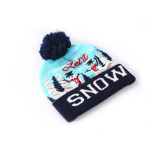 Load image into Gallery viewer, 2020 19 Designs LED Christmas Hat  Sweater knitted Beanie Christmas Light Up Knitted Hat for Kid Adult For Christmas Party
