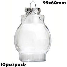 Load image into Gallery viewer, Promotion - DIY Paintable/Shatterproof Clear Christmas Decoration 80mm Plastic Ball, 10/Pack
