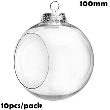 Load image into Gallery viewer, Promotion - DIY Paintable/Shatterproof Clear Christmas Decoration 80mm Plastic Ball, 10/Pack
