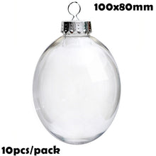 Load image into Gallery viewer, Promotion - DIY Paintable/Shatterproof Clear Christmas Decoration 80mm Plastic Ball, 10/Pack
