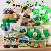 Load image into Gallery viewer, 1Set Farm Green Theme Happy Birthday Banner Balloons Tractor Construction Vehicle Birthday Party Decoration Balloon
