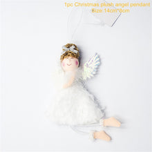Load image into Gallery viewer, Christmas Tree Decorations Cute Angel Doll Girl Ski Pendant Wooden Navidad New Year Christmas Tree Ornaments Xmas Gift for Kids
