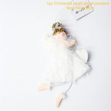 Load image into Gallery viewer, Christmas Tree Decorations Cute Angel Doll Girl Ski Pendant Wooden Navidad New Year Christmas Tree Ornaments Xmas Gift for Kids
