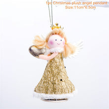 Load image into Gallery viewer, Christmas Tree Decorations Cute Angel Doll Girl Ski Pendant Wooden Navidad New Year Christmas Tree Ornaments Xmas Gift for Kids
