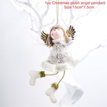 Load image into Gallery viewer, Christmas Tree Decorations Cute Angel Doll Girl Ski Pendant Wooden Navidad New Year Christmas Tree Ornaments Xmas Gift for Kids
