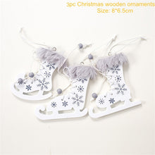 Load image into Gallery viewer, Christmas Tree Decorations Cute Angel Doll Girl Ski Pendant Wooden Navidad New Year Christmas Tree Ornaments Xmas Gift for Kids
