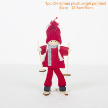 Load image into Gallery viewer, Christmas Tree Decorations Cute Angel Doll Girl Ski Pendant Wooden Navidad New Year Christmas Tree Ornaments Xmas Gift for Kids
