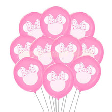 Load image into Gallery viewer, 7pcs/lot Minnie Balloons Mickey Mouse Birthday Party Decorations Baby Shower Decor Kids Party  Mickey Balloon Air Globos
