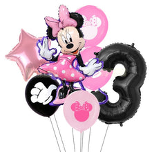 Load image into Gallery viewer, 7pcs/lot Minnie Balloons Mickey Mouse Birthday Party Decorations Baby Shower Decor Kids Party  Mickey Balloon Air Globos
