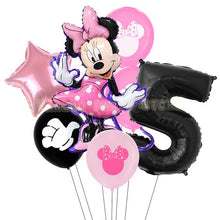 Load image into Gallery viewer, 7pcs/lot Minnie Balloons Mickey Mouse Birthday Party Decorations Baby Shower Decor Kids Party  Mickey Balloon Air Globos
