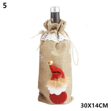 Load image into Gallery viewer, Noel 2021 Newest Christmas Wine Bottle Cover Santa Claus Xmas Christmas Decorations for Home Natal Dinner Decor New Year Gift
