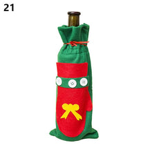 Load image into Gallery viewer, Noel 2021 Newest Christmas Wine Bottle Cover Santa Claus Xmas Christmas Decorations for Home Natal Dinner Decor New Year Gift
