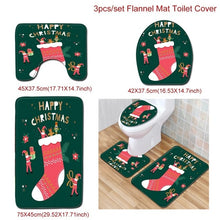 Load image into Gallery viewer, Staraise Santa Claus Toilet Cover Bathroom Set Christmas Decoration For Home Merry Christmas Navidad 2020 Happy New Year 2021
