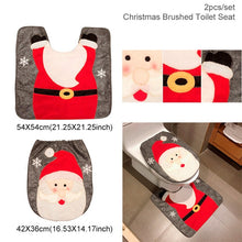 Load image into Gallery viewer, Staraise Santa Claus Toilet Cover Bathroom Set Christmas Decoration For Home Merry Christmas Navidad 2020 Happy New Year 2021
