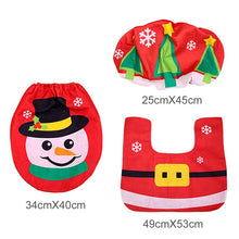 Load image into Gallery viewer, Staraise Santa Claus Toilet Cover Bathroom Set Christmas Decoration For Home Merry Christmas Navidad 2020 Happy New Year 2021
