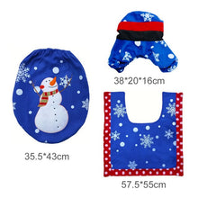 Load image into Gallery viewer, Staraise Santa Claus Toilet Cover Bathroom Set Christmas Decoration For Home Merry Christmas Navidad 2020 Happy New Year 2021
