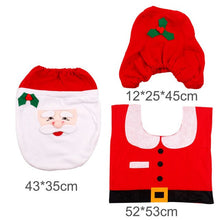 Load image into Gallery viewer, Santa Claus Rug Seat Bathroom Set Merry Christmas Decorations For Home Navidad 2020 Natal Cristmas Party Supplies New Year Gift
