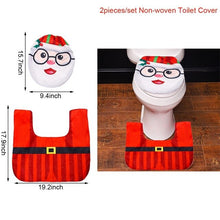 Load image into Gallery viewer, Santa Claus Rug Seat Bathroom Set Merry Christmas Decorations For Home Navidad 2020 Natal Cristmas Party Supplies New Year Gift
