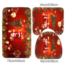 Load image into Gallery viewer, Santa Claus Rug Seat Bathroom Set Merry Christmas Decorations For Home Navidad 2020 Natal Cristmas Party Supplies New Year Gift
