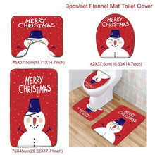 Load image into Gallery viewer, Santa Claus Rug Seat Bathroom Set Merry Christmas Decorations For Home Navidad 2020 Natal Cristmas Party Supplies New Year Gift
