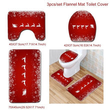 Load image into Gallery viewer, Santa Claus Rug Seat Bathroom Set Merry Christmas Decorations For Home Navidad 2020 Natal Cristmas Party Supplies New Year Gift
